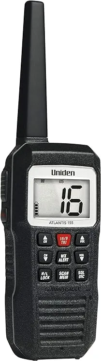 Uniden Atlantis 155 Floating Handheld VHF Marine Radio