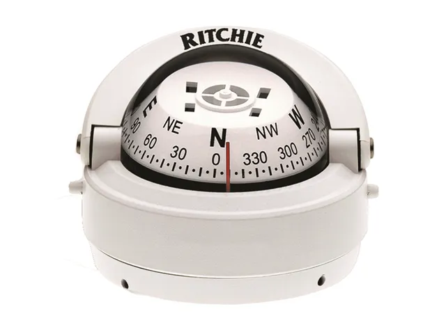 RITCHIE S-53W EXPLORER COMPASS SURFACE MOUNT - WHITE