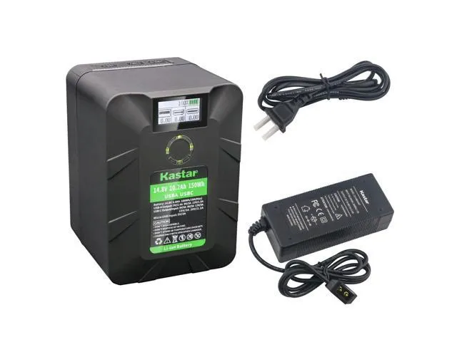 Kastar 1-Pack BP-Y150W V Mount Battery and D-Tap Charger Compatible with Sony DSR-370 DSR-370K1 DSR-370K2 DSR-370L DSR-370P DSR-370PK1 DSR-370PK2 DSR-390 DSR-390K1 DSR-390K2 DSR-390L DSR-390P