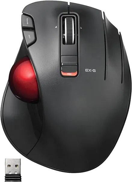 ELECOM EX-G Trackball Mouse 2.4GHz Wireless