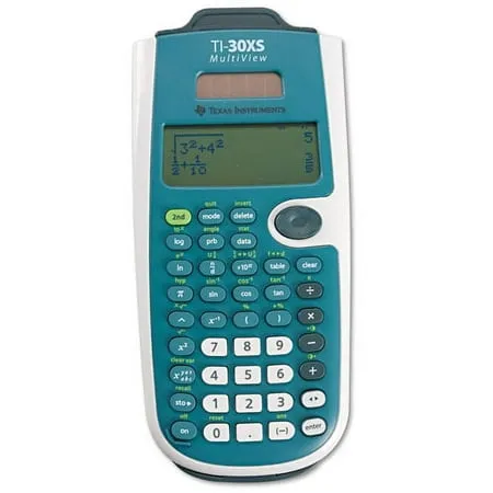 Texas Instruments TI-30XS MultiView Scientific Calculator Blue and White 