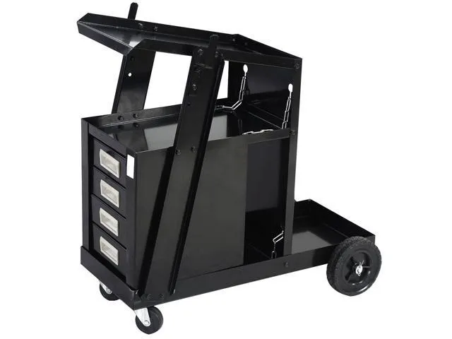 LDHTHOPI Welding Cart, 220 lbs Welding Carts for Mig Welder, Welder Cart with 4 ...