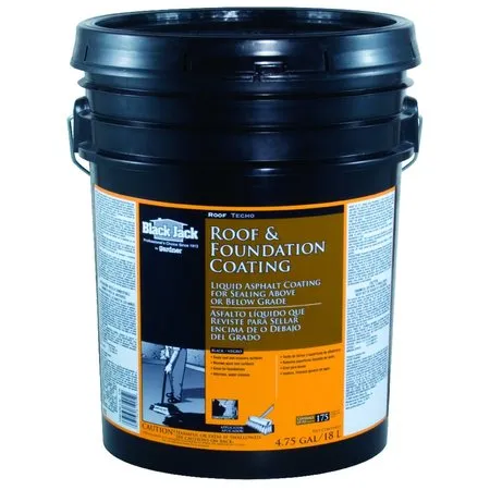 Gloss Black Asphalt Roof And Foundation Coating 4.75 gal