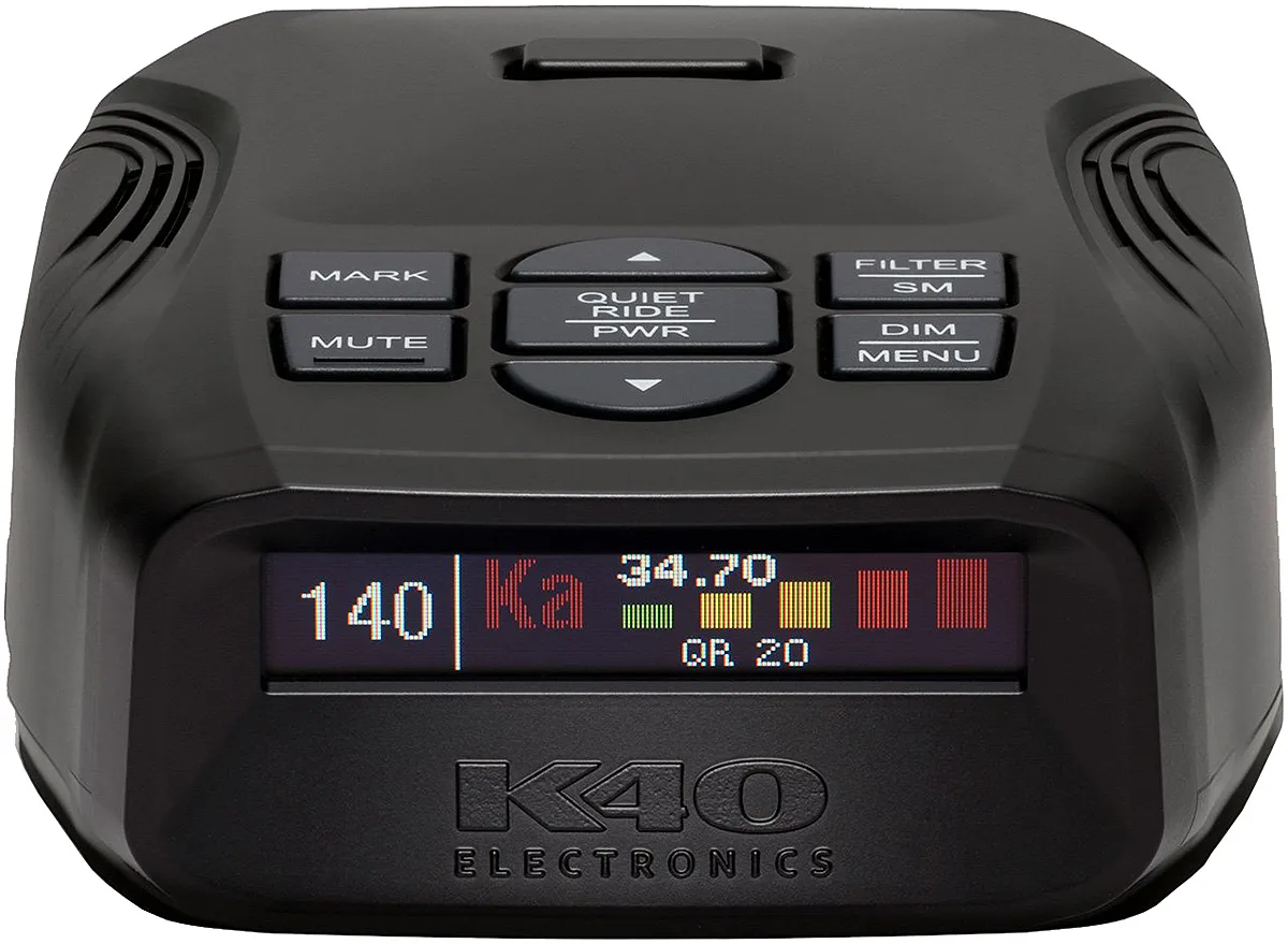 K40 Platinum100 Portable Radar And Laser Detector With Remote - K40-100RC