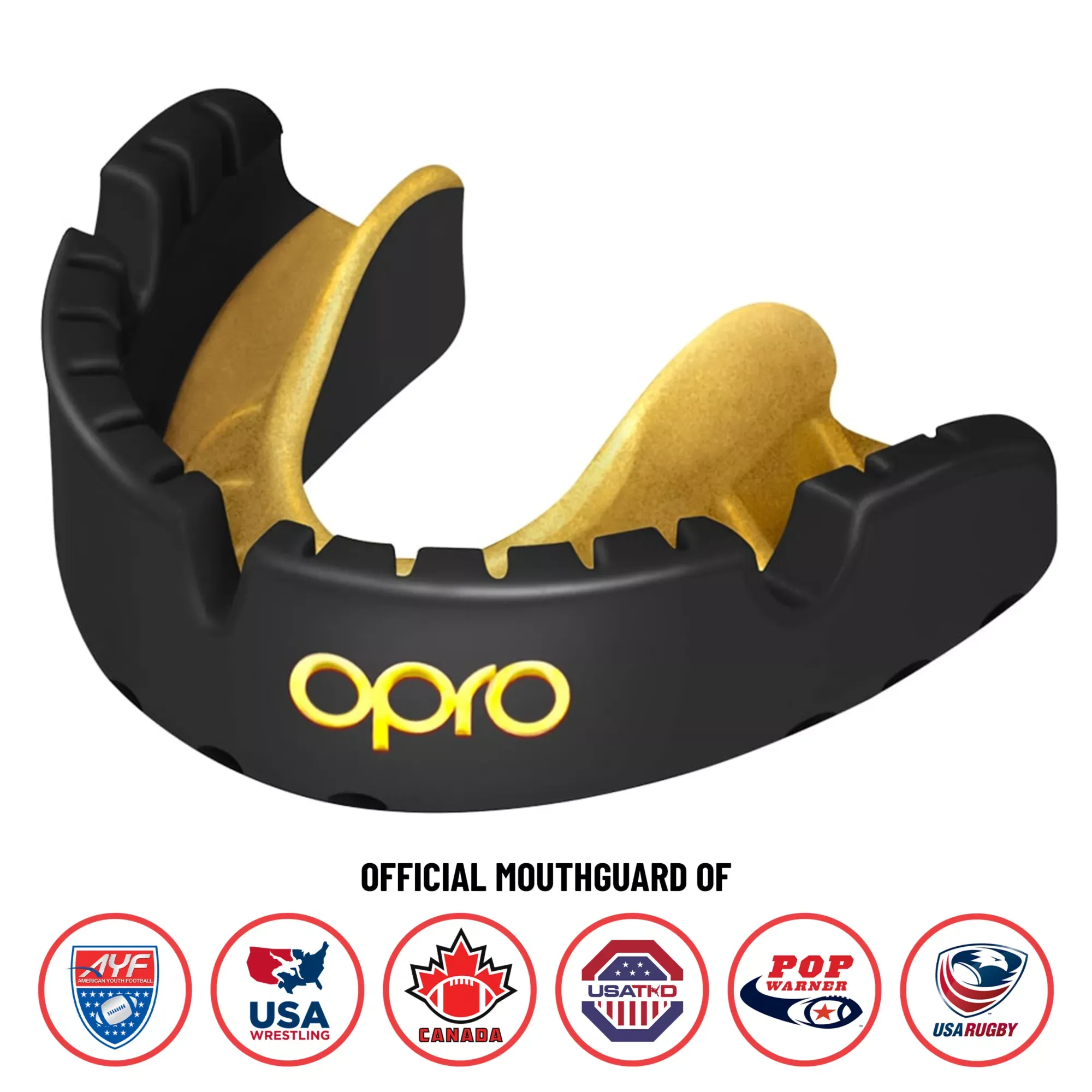 OPRO Gold Level Mouthguard for Braces, Adults Sports Mouth Guard, Featuring Revolutionary Fitting Technology for Boxing, Lacrosse, MMA, Martial Arts, Hockey, and All Contact Sports