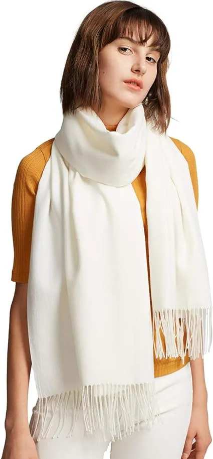 maamgic Women's Scarf Pashmina Shawls and Wraps for Evening Dresses Travel Office Winter Wedding Cashmere Feel Large Scarves