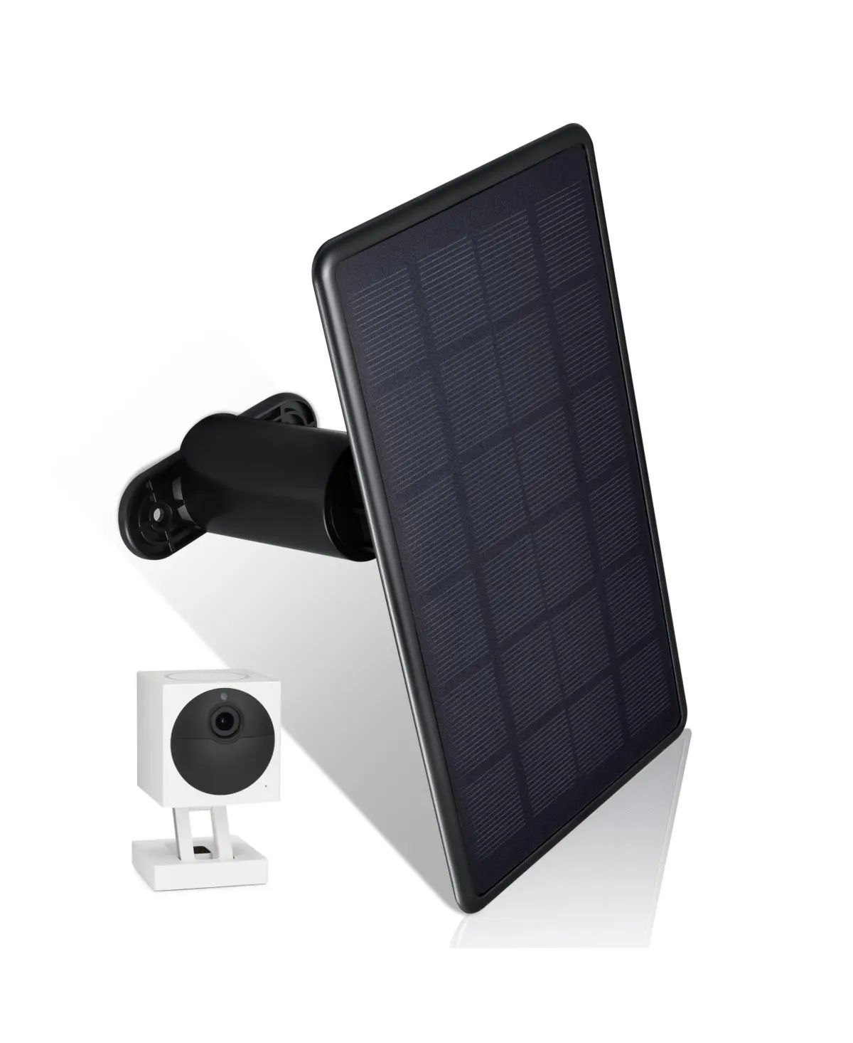 Solar Panel Compatible with Wyze Cam Outdoor - Plug in and Power Your Security Camera with Efficient Solar Power (1 Pack, Black) (Wyze Cam Outdoor NOT Included)