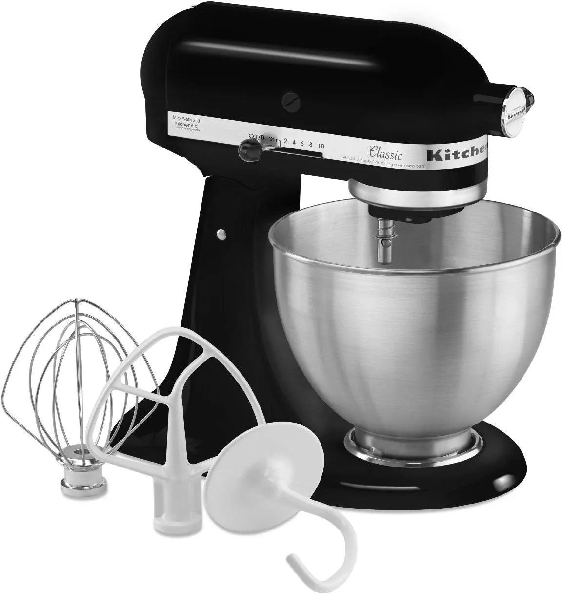 KitchenAid Classic Stand Mixer 4.5-Quart 10-Speed Black Residential Stand Mixer