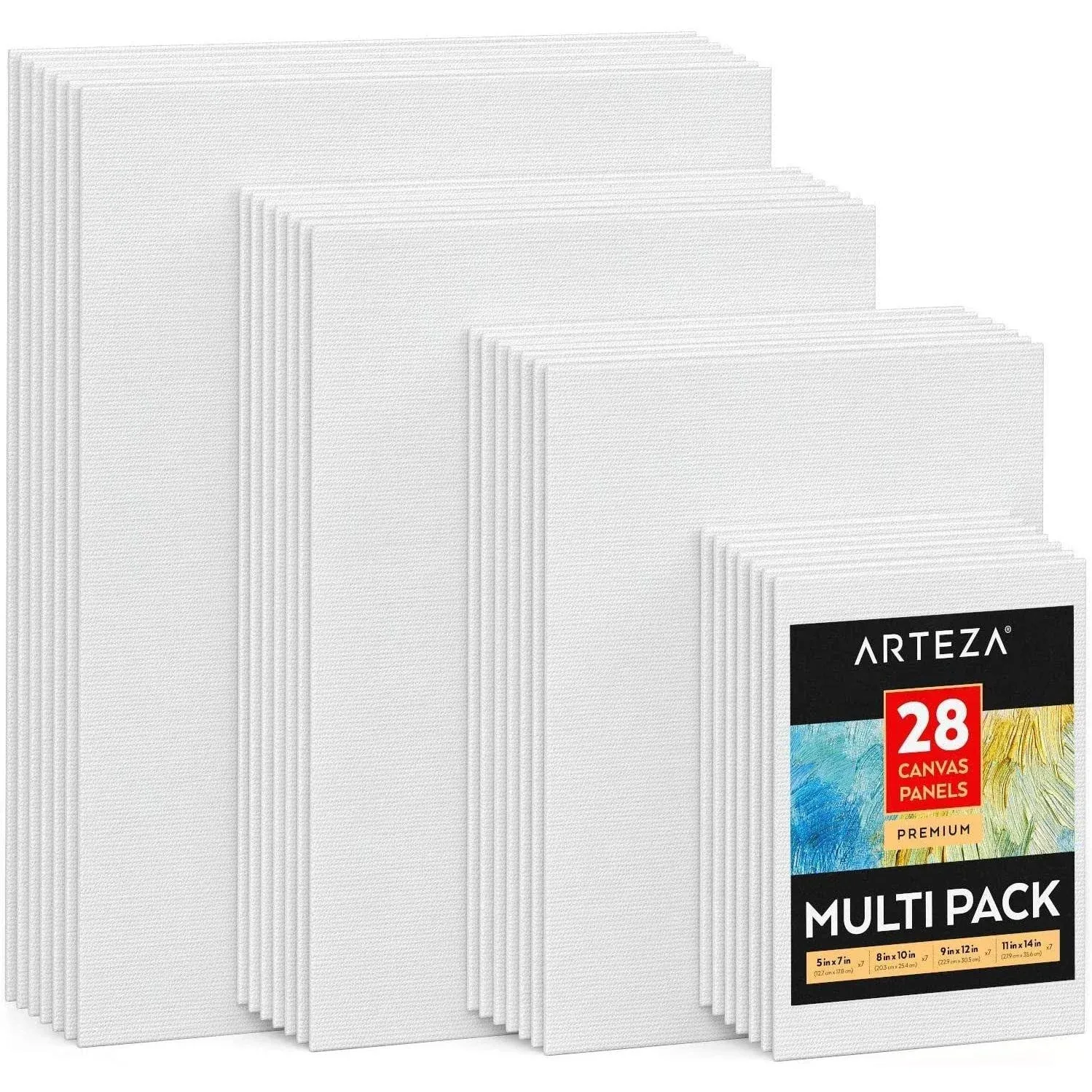 Canvas Boards for Painting Multipack of 28 5 x 7 8 x 10 9 x 12 11 x 14 Inches...