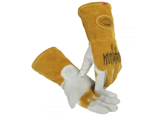 CAIMAN 1868-5 TIG Welding Gloves, Goatskin Palm, L, PR