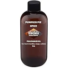 Pumpkin Pie Spice Fragrance Oil (8 oz Bottle) for Candle Making, Soap Making, Tart Making, Room Sprays, Lotions, Car Fresheners, Slime, Bath Bombs, Warmers…