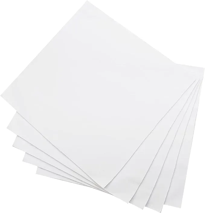 Pre-Cut Charm Packs Cotton Square Bundles 10"x10" 45 Pieces White