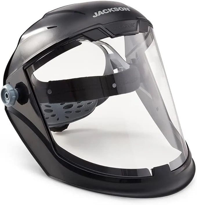 Jackson Safety Lightweight MAXVIEW Premium Face Shield with 370 Speed Dial Ratcheting Headgear