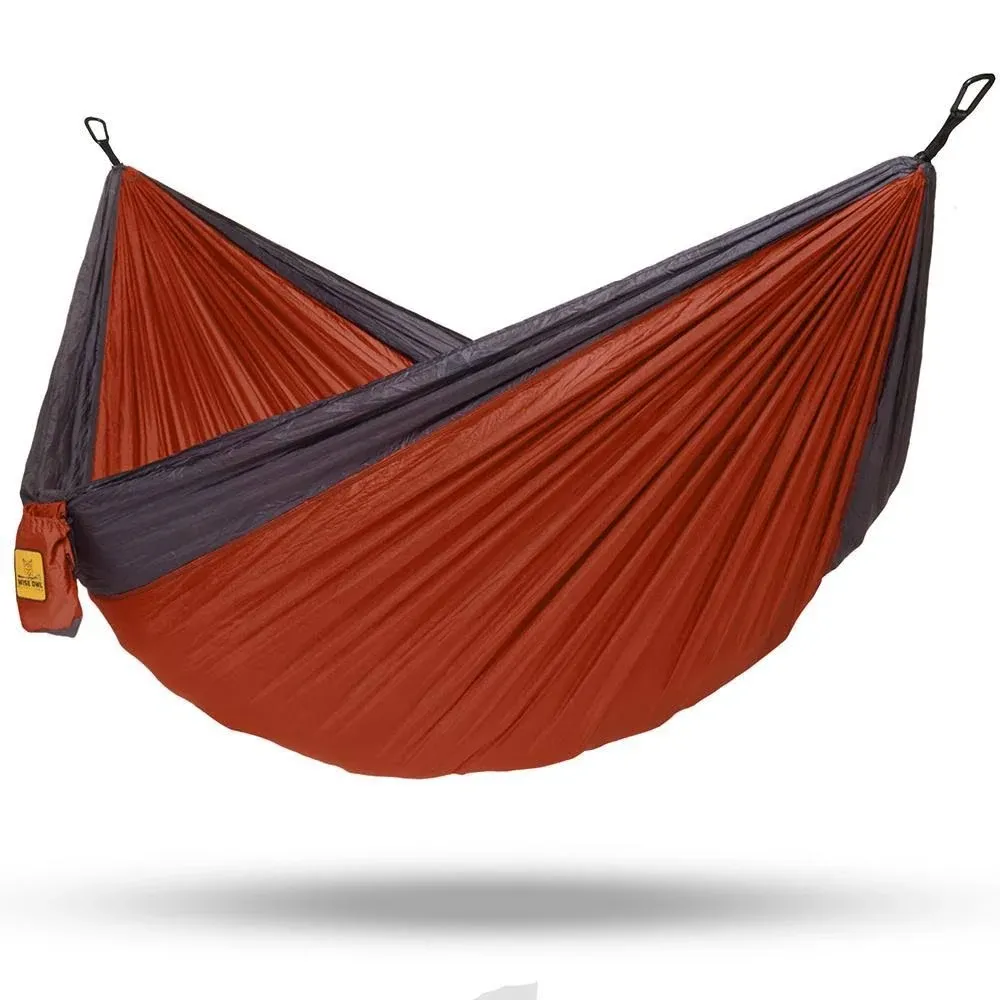 Wise Owl Outfitters Camping Hammock - Portable Hammock Single or Double Hammock Camping Accessories for Outdoor, Indoor w/Tree Straps