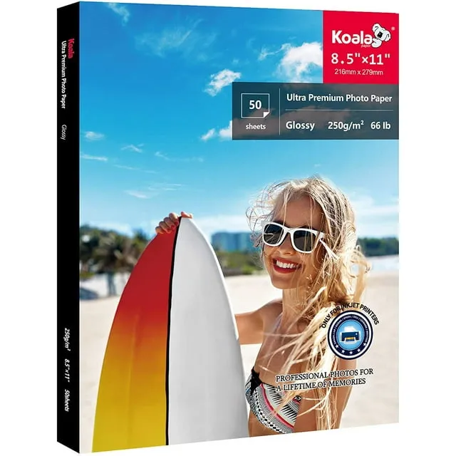 Koala Premium Photo Paper 4x6 Inch Luster Finish Soft Gloss 66lb Water-resist..<wbr/>.