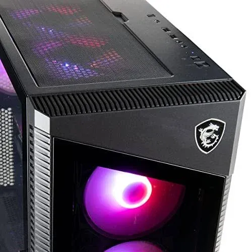 MPG Velox by MSI Gaming Desktop (NVIDIA GeForce RTX 4070 12GB, AMD 8-Core Ryzen 7 5700X Processor, 32GB DDR4 RAM, 512GB NVMe SSD + 2TB HDD, Windows 11 Home) Gamer PC Computer