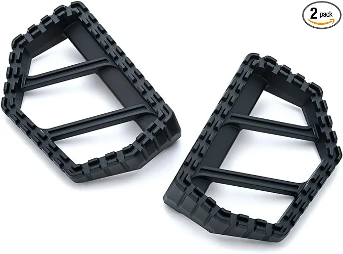 Kuryakyn 3597 Motorcycle Foot Control Component: Riot Mini Board Floorboards Without Adapters, Satin Black, 1 Pair