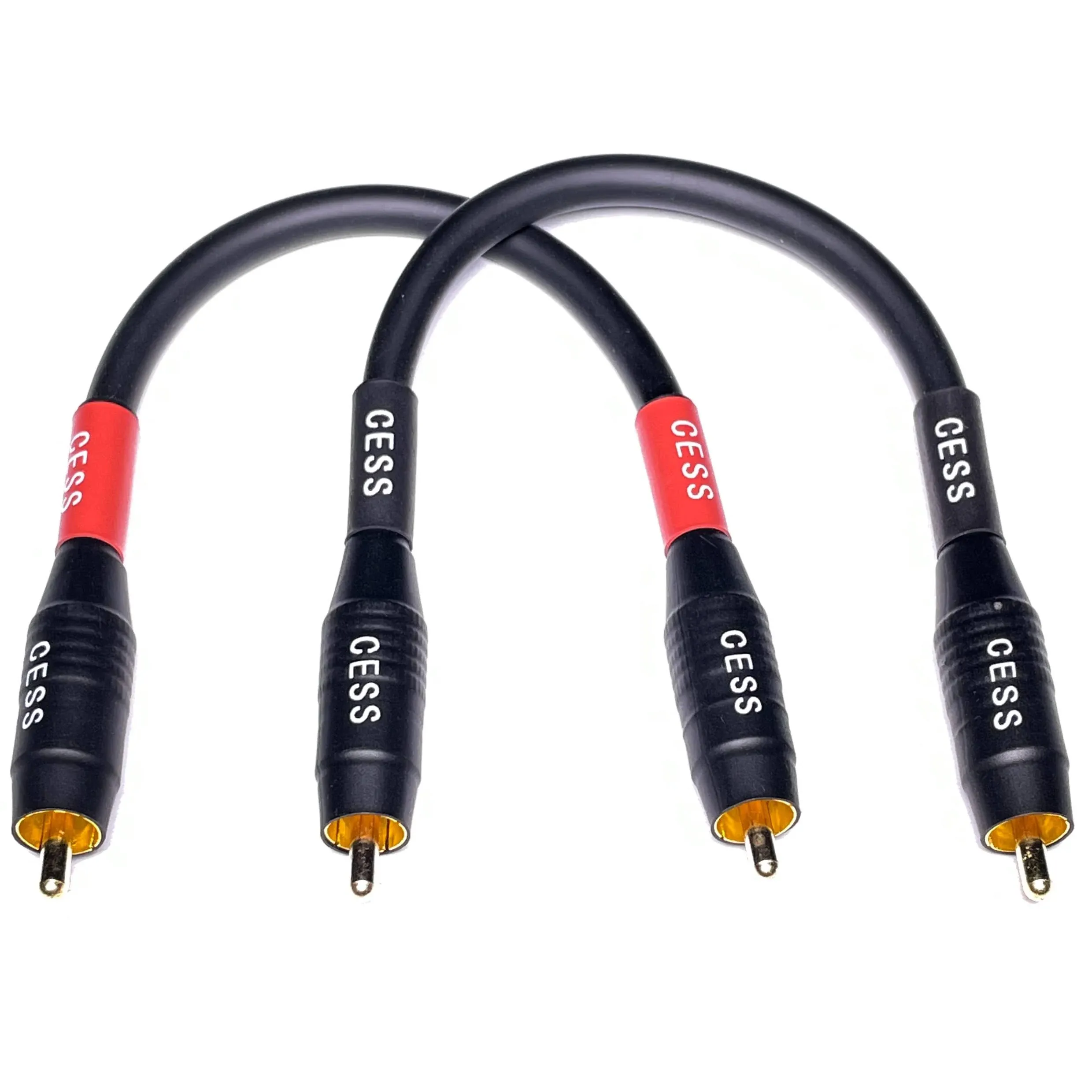 Cess-075-6I Heavy Duty Waterproof RCA Cable, Phono Male to Male (6 In)