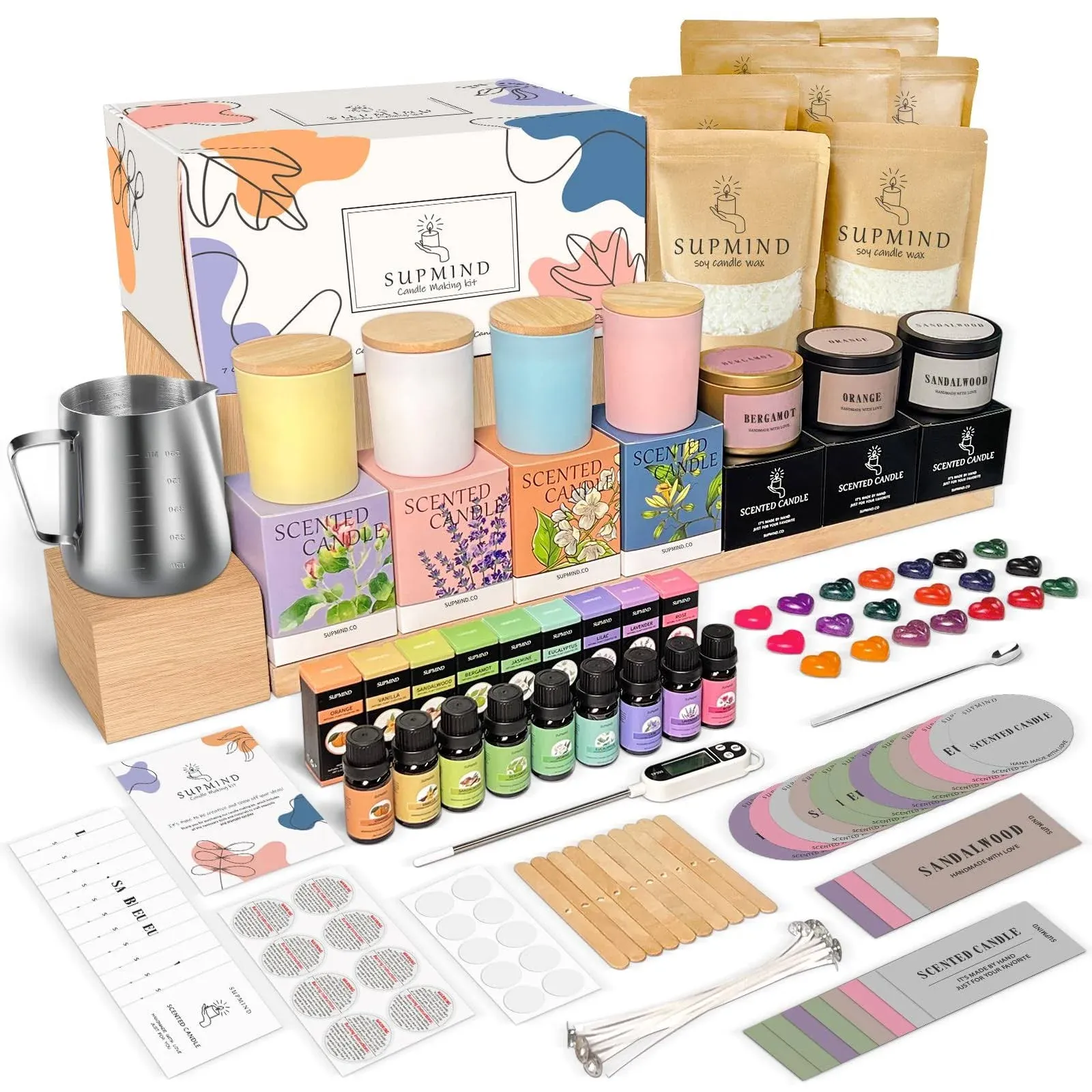 SUPMIND Candle Making Kit for Adults - Candle Making Supplies for Candle Making ...