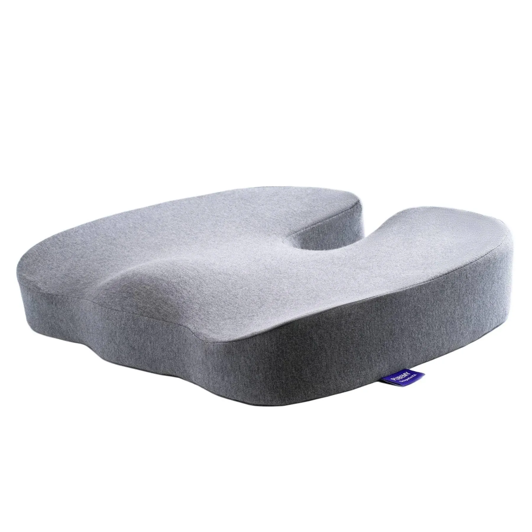 Gel Infused High Dense Memory Foam Seat Cushions for Office Chair, Car, Wheelchair-Coccyx Seat Cushion for Tailbone Pain Pressure Relief (Light Grey)