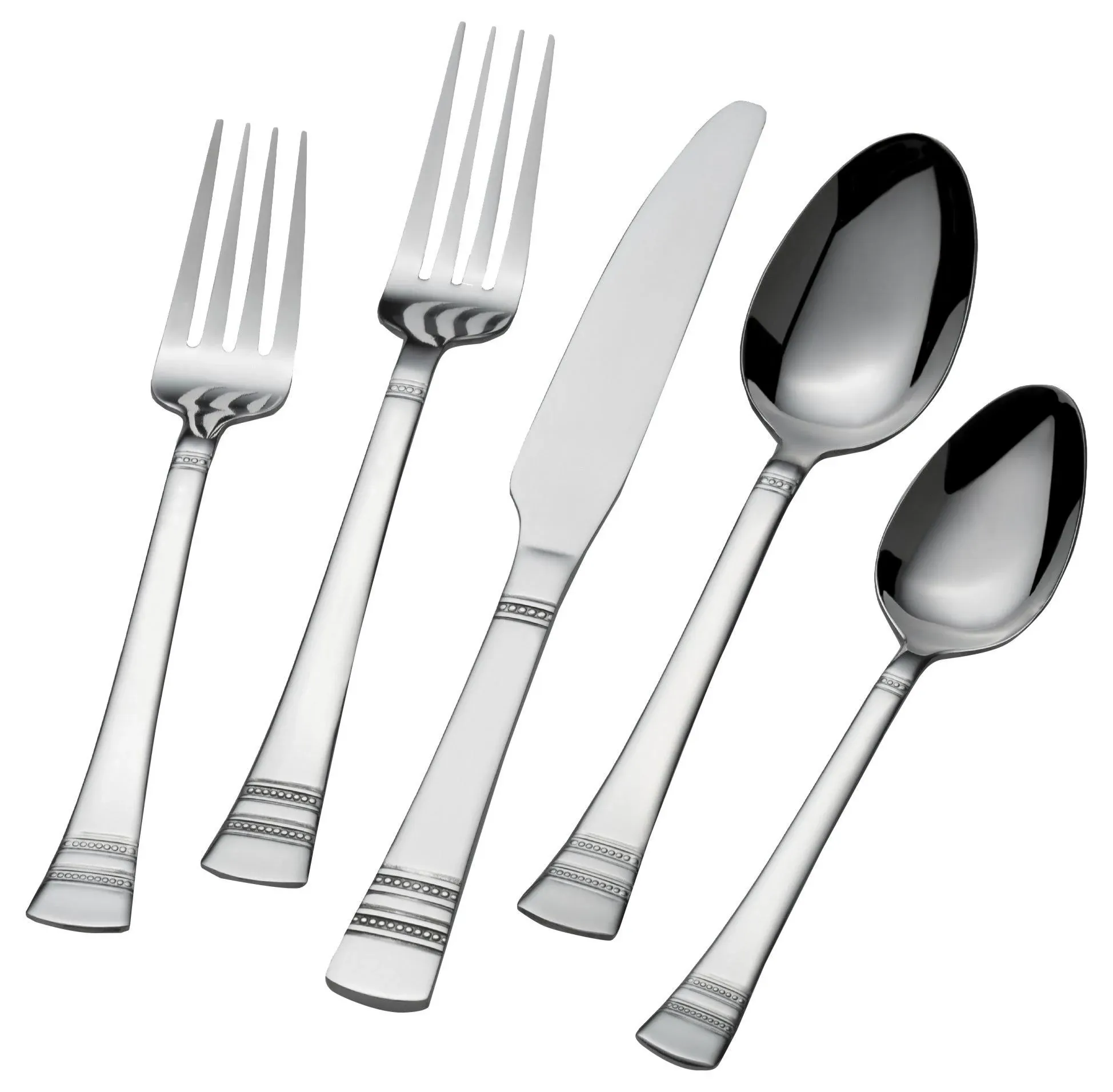 International Silver Kensington 51-Piece Stainless Steel Flatware Set