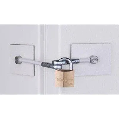 Refrigerator Door Lock Kit - NO PADLOCK (Black)