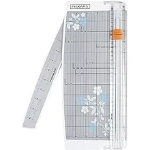 NEW Fiskars Portable Crafts Scrapbooking Triple Track Paper Trimmer 12&#034; &amp; Ruler