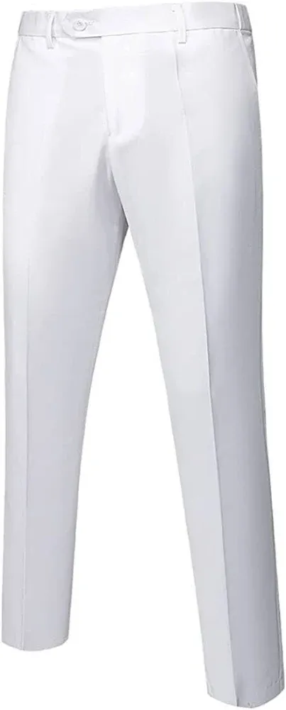 YND Men's Business Suit Pants Slim Fit Flex Flat Front Pant