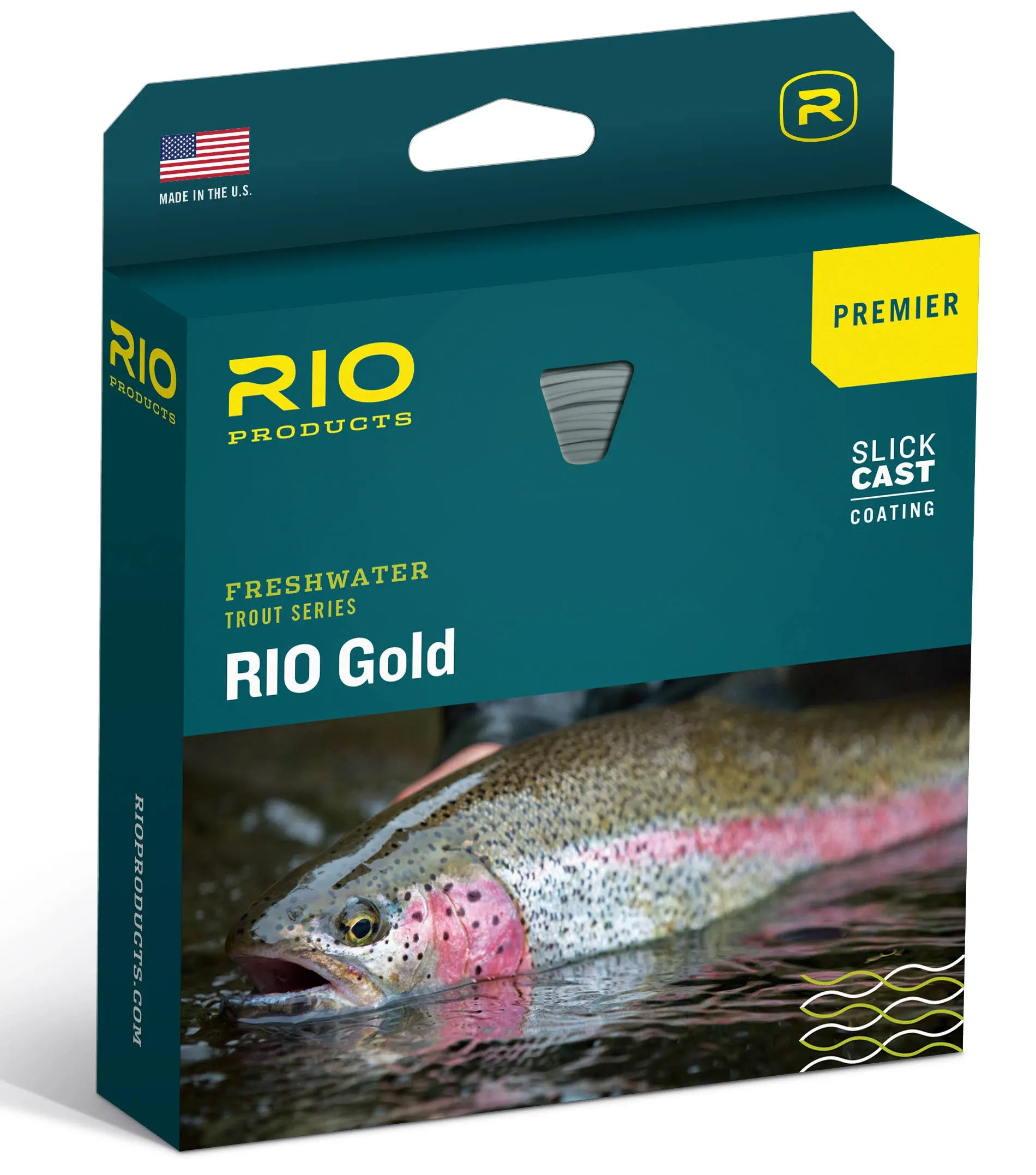 Rio Premier Gold Fly Line, Easy to Cast Flies from Size 2 to 22, Ultimate All-Around Fly Line with Ultra-Slick Performance