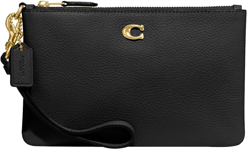 Polished Pebble Leather Small Zip-Top Wristlet
      
          Polished Pebble Leather Small Zip-Top Wristlet