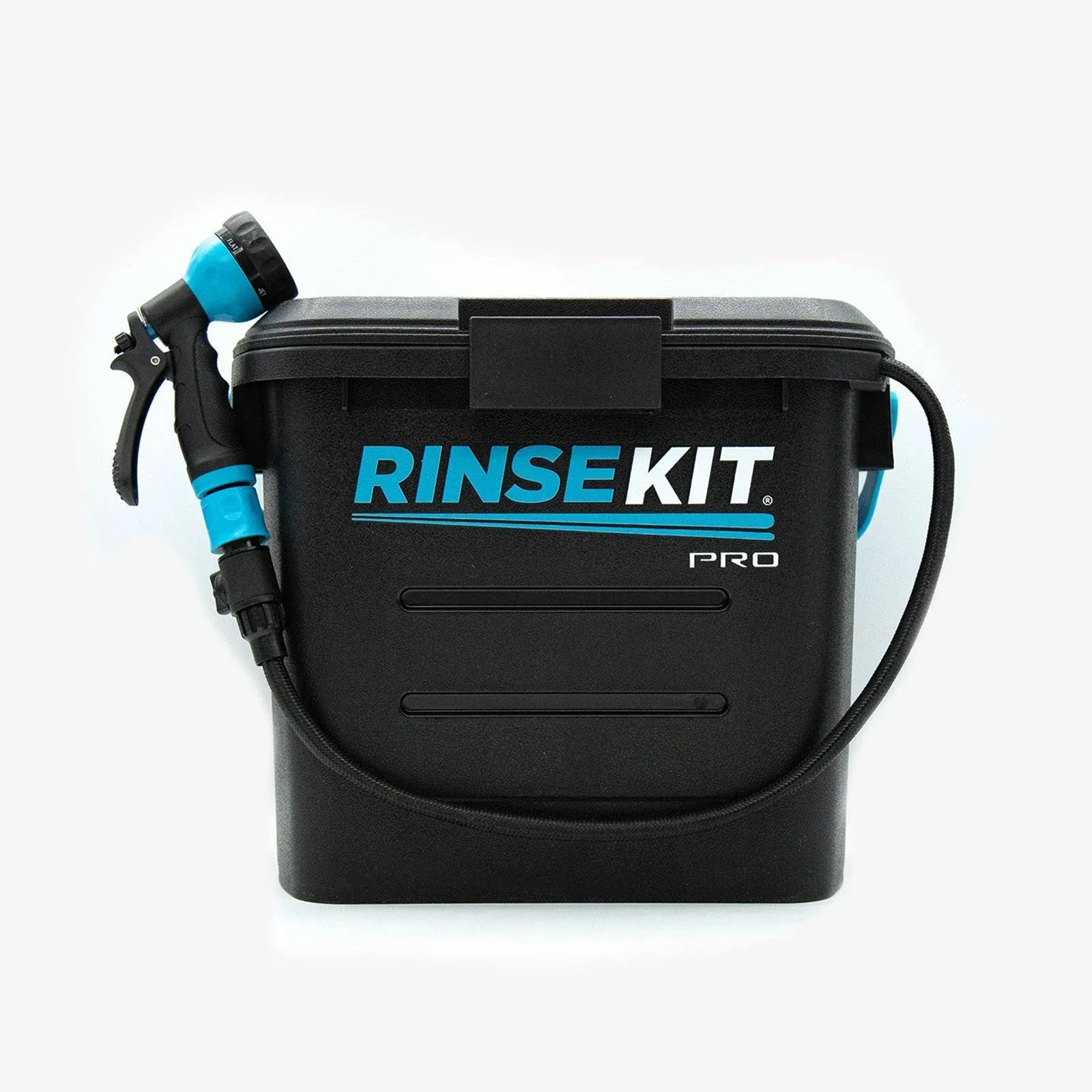 Rinsekit Ducha Portátil Pro de 3.5 Gal, Alta Presión, Alimentada por Batería, Duración de la Batería de 6 Meses, Energía Portátil, Opciones de Calefacción Disponibles, Fácil de Transportar, Perfecta para Acampar, la Playa, la Vida Útil de las Furgonetas 