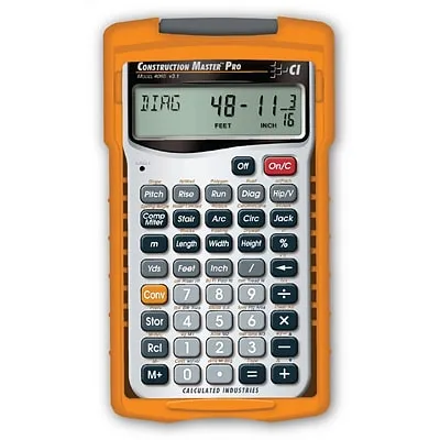 Calculated Industries Construction Master Pro III Series 4065 11-Digit Construction CalculatorSilver