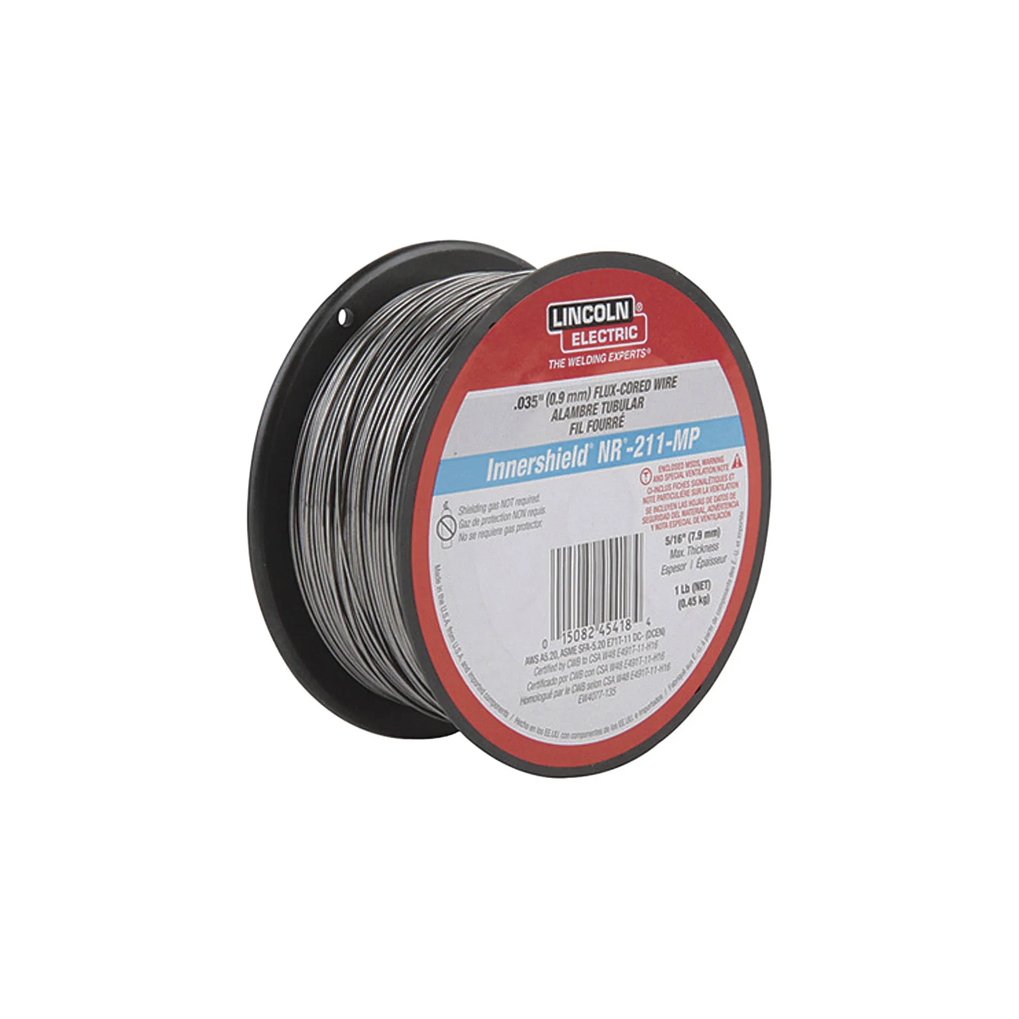 Lincoln Electric ED030584 Inner Shield NR-211 Flux-Core Welding Wire, .035-In. - Quantity 5