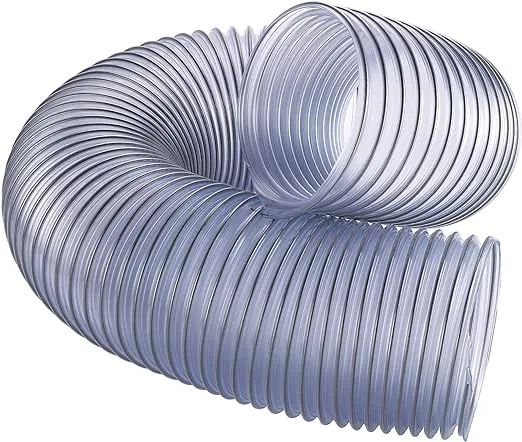 Flexaust 6-Inch x 5-Feet Clear Dust Collection Hose