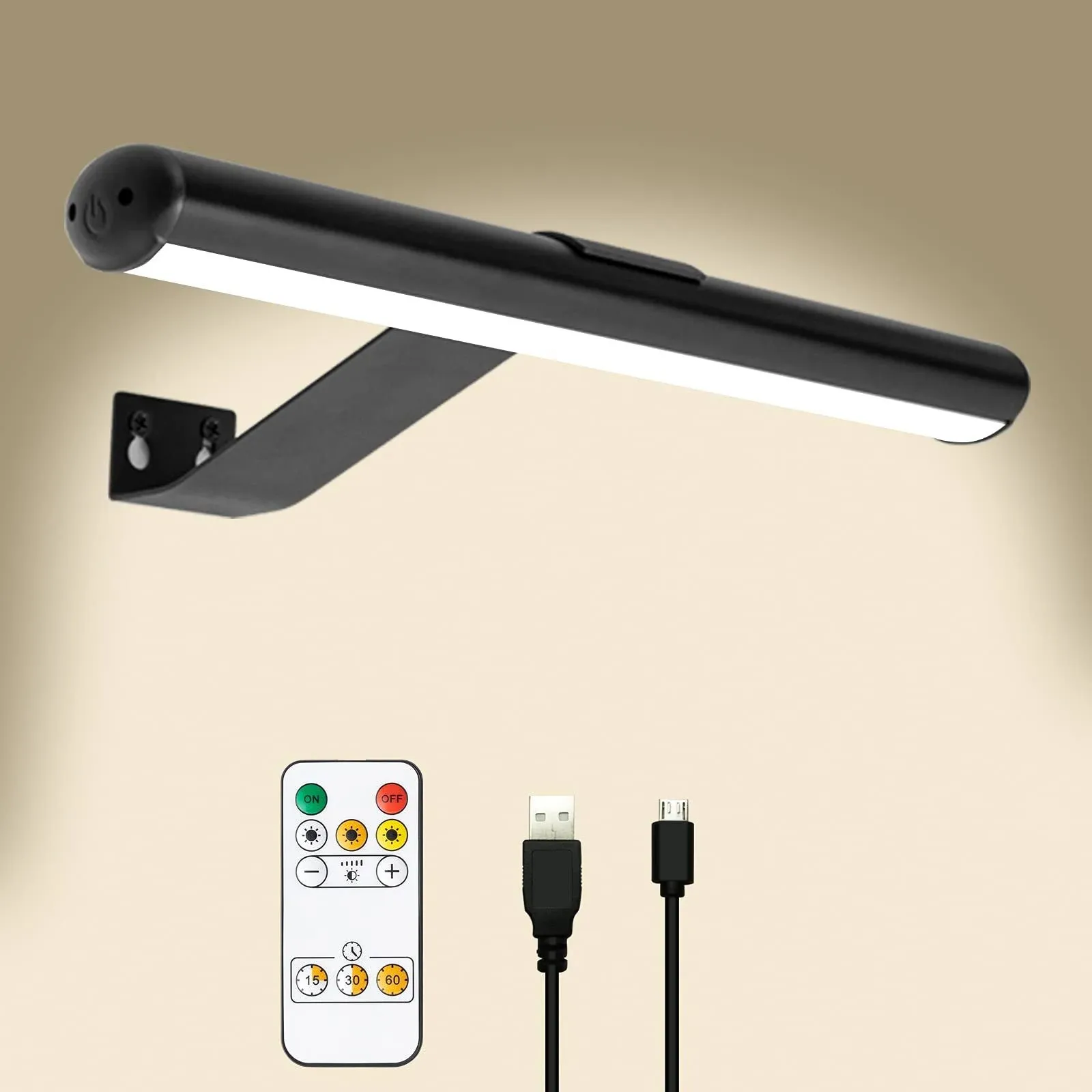 Wireless LED Picture Light with Remote,Recharg<wbr/>eable Battery Painting Light for D