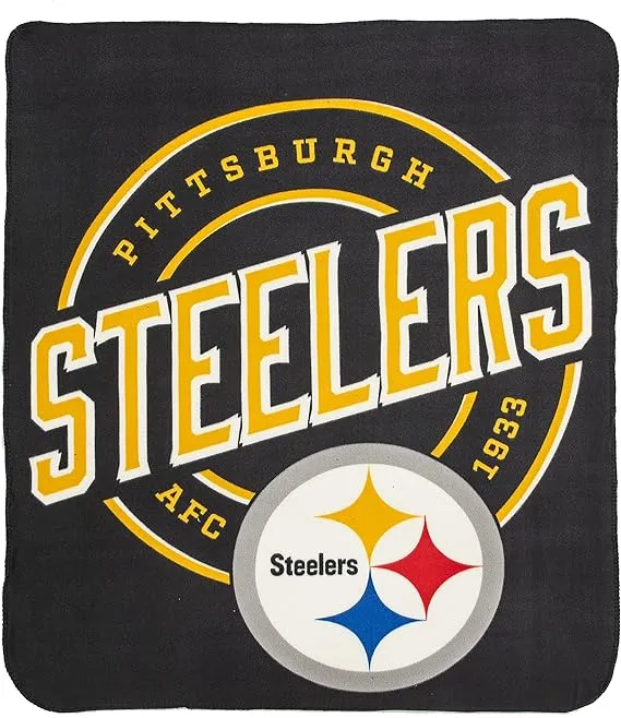 Northwest NFL Pittsburgh Steelers Unisex-Adult Fleece Throw Blanket, 50" x 60", Campaign