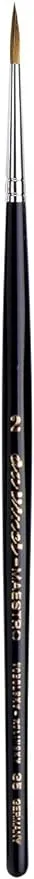 da Vinci Watercolor Series 35 Maestro Paint Brush, Round Long Taper Kolinsky Red Sable, Size 4 (35-04)