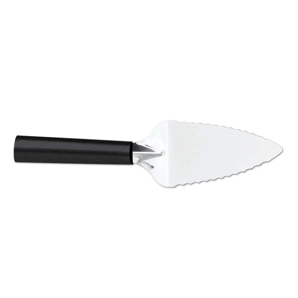 Rada Cutlery Serrated Server Pie Cutter Stainless Steel Resin, Made in the USA, 9-1/4 Inches, Black Handle