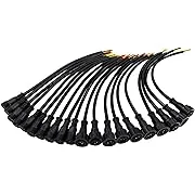 Alling 10 Pairs 3 Core 3Pin Black Pigtail Waterproof Ray Wu Connector for LED Smart Pixel