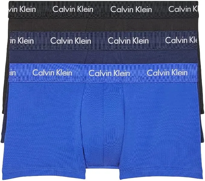 Calvin Klein Cotton Stretch Wicking 3 Pack Low Rise Trunk NB2614