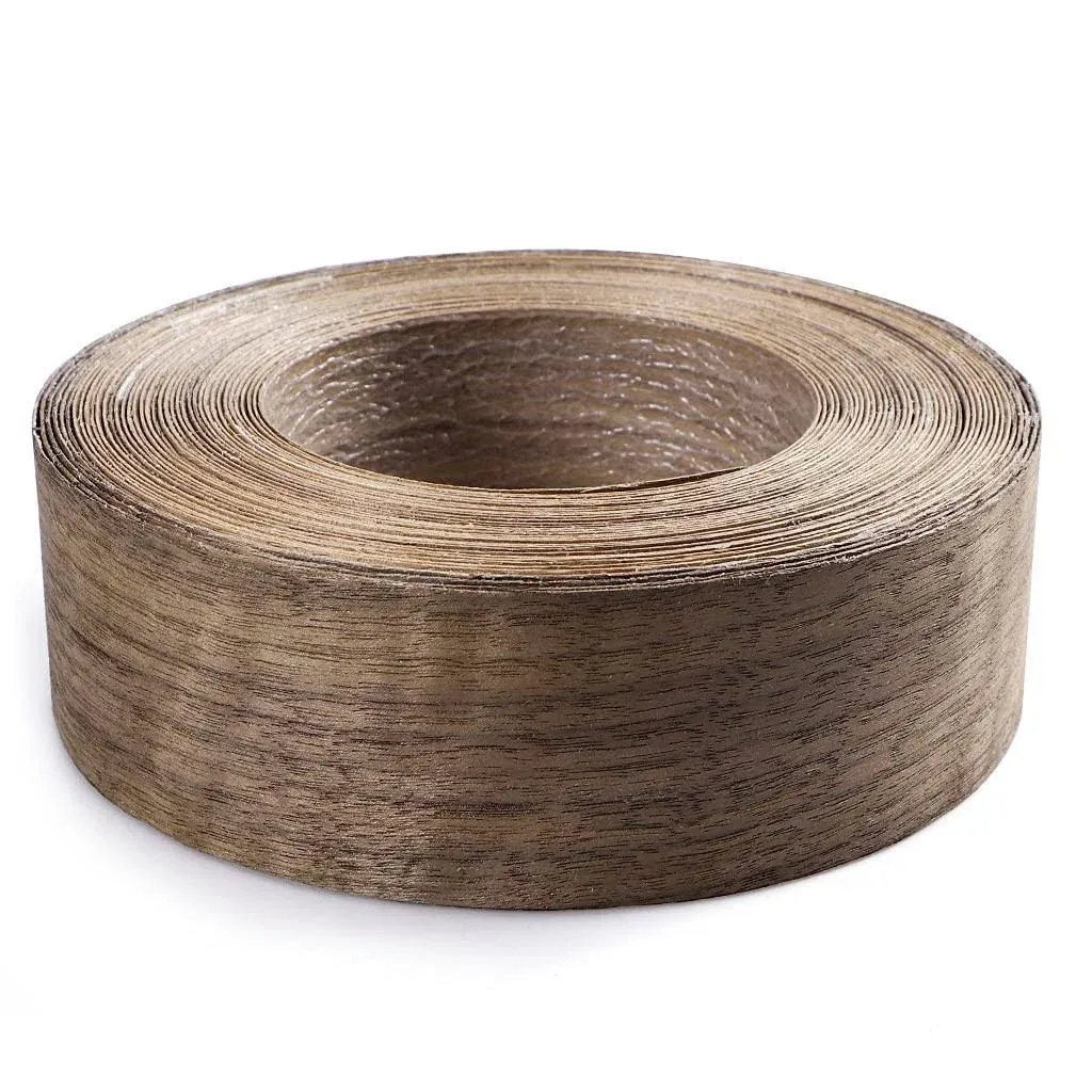 MOLIGOU Walnut Wood Veneer Roll 2”×50’ Plywood Edge Banding Strips Flexible V...