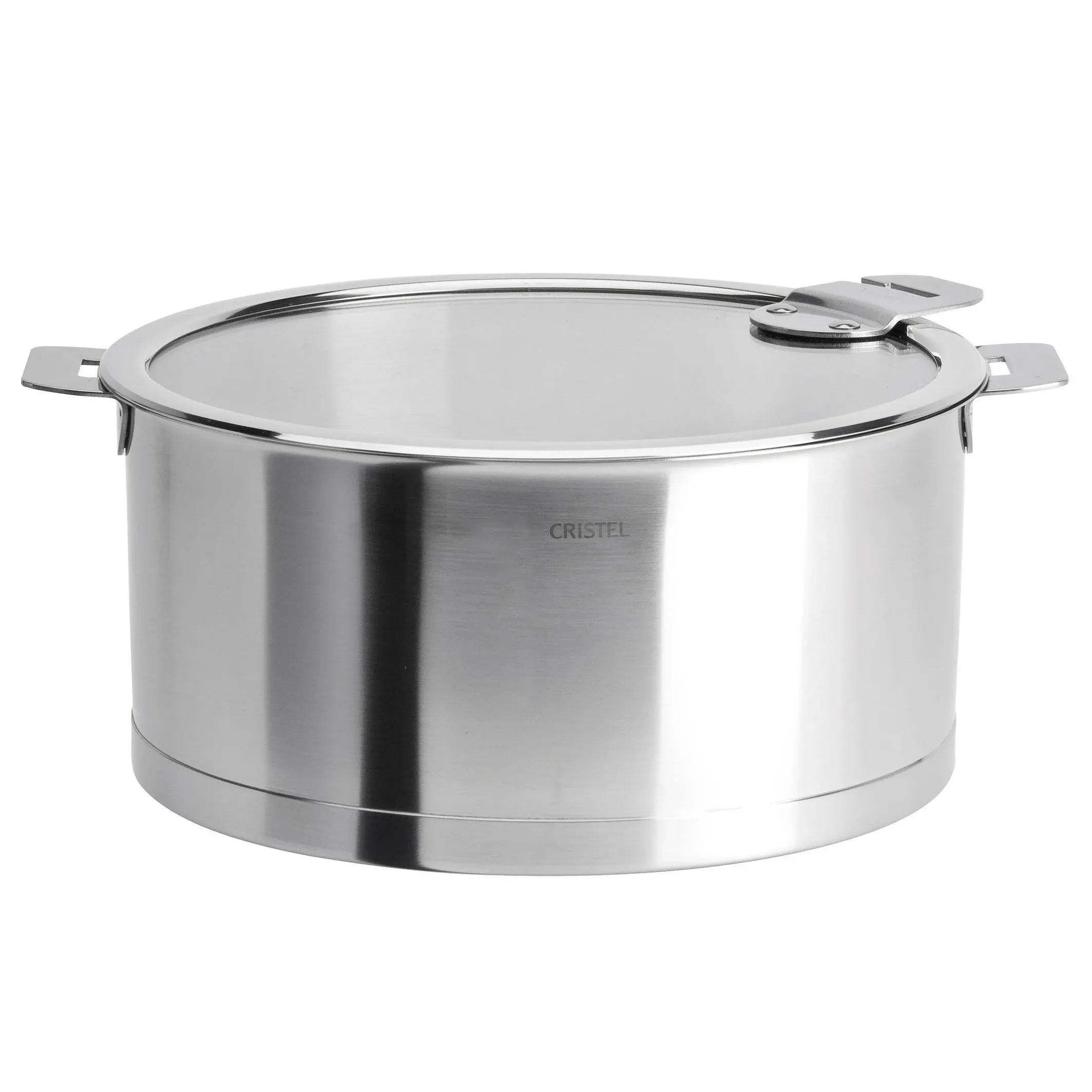 3 Qt. Strate Saucepan with Lid, Stainless Steel (Handles Not Included)