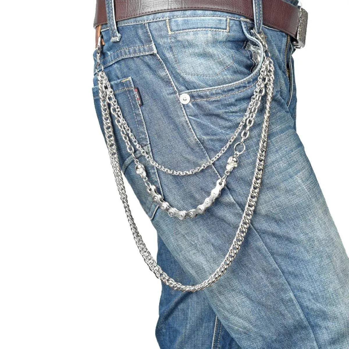 PINKPIN Trousers Key Chain Pants Chain Belt Chain Wallet Chain Pocket Chain Hip Hop Punk Jeans Chain Key Chain Goth Accessories Motorcyle Jean Rock Biker KeychainsPINKPIN Trousers Key Chain Pants Chain Belt Chain Wall…