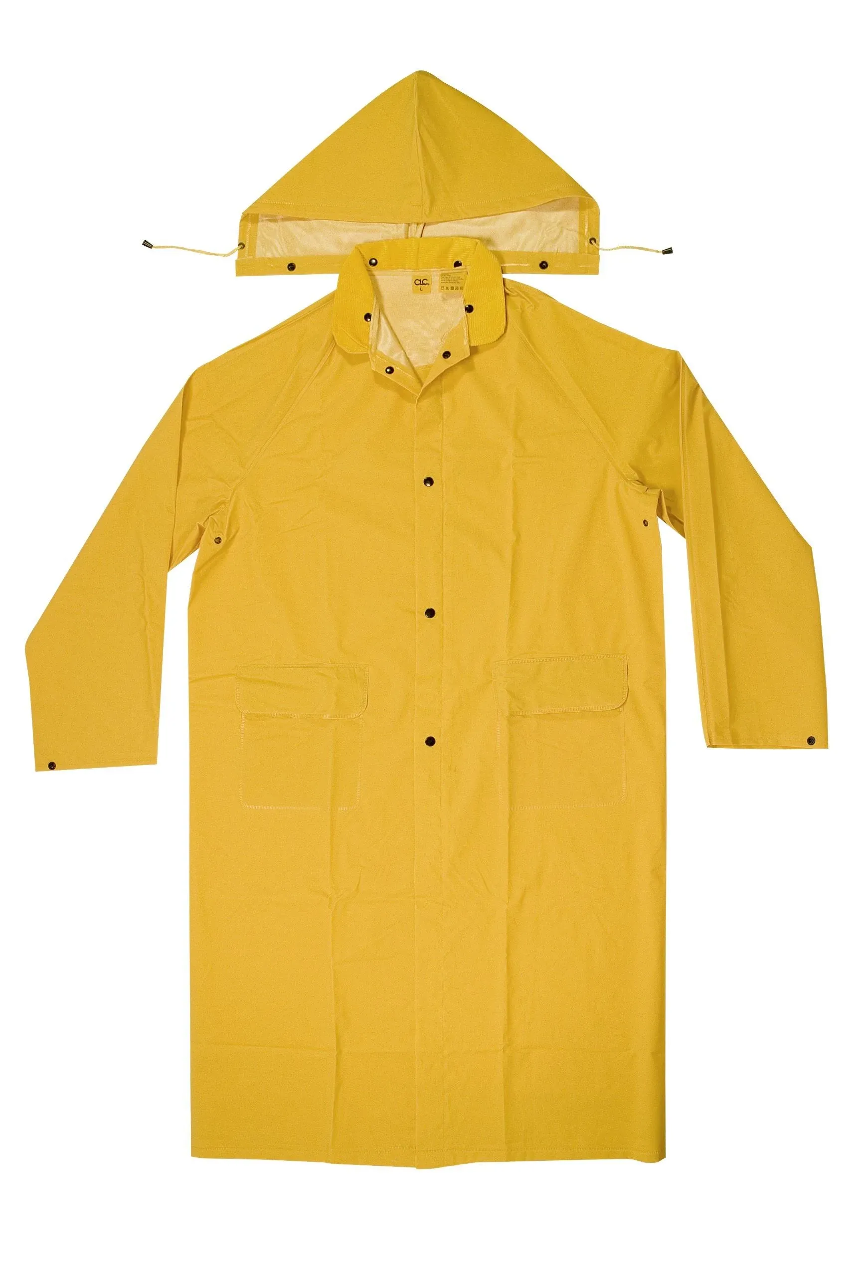 Custom Leather Craft - 2 Piece Yellow Rain Trench Coat R105