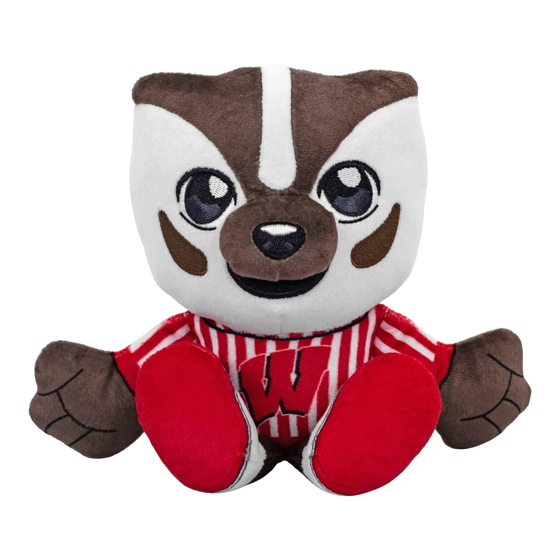 Bleacher Creatures Wisconsin Badgers Bucky Badger 8" Mascot Kuricha Sitting Plush - Soft Chibi Inspired Mascot