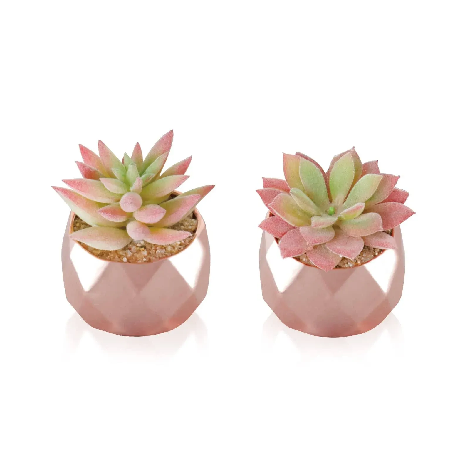 Tiita Artificial Plants Desk Fake Succulents Indoor Decor Office Room Decoration