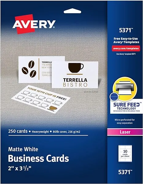 Avery Laser Business Cards