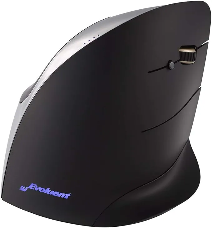 Evoluent VMCR VerticalMouse C Right Hand Ergonomic Mouse with Wired USB Connection (Regular Size)