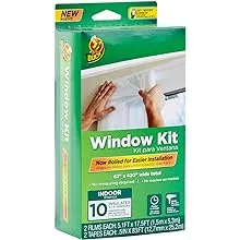 Duck Brand Rolled Clear Shrink Film Window Kit, 62 in. x 420 in., 10 Pack