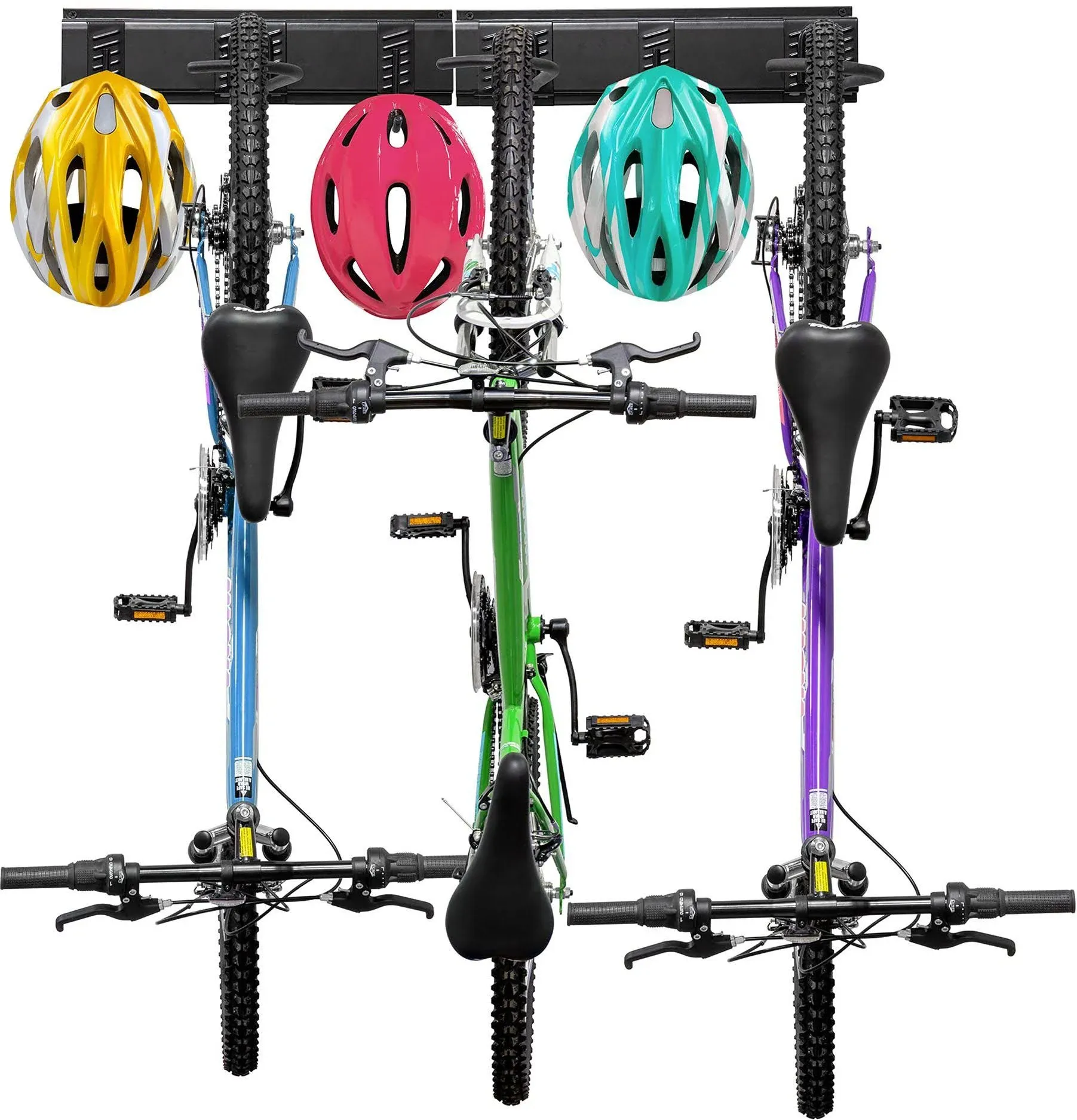 RaxGo Garage Bike Rack Wall Mount Bicycle Storage Hanger with 3 Adjustable Hooks